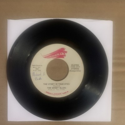 The Moody Blues, 45 rpm, VG, The Story In Your Eyes, 45-67006