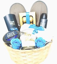 Luxurious Father's Day Toiletries Treats Filled Gift Basket For Best Dad Grandad