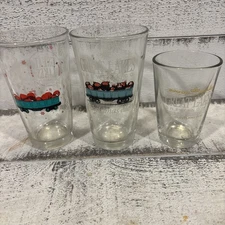 3 Great Lakes Brewing Company Christmas Ale Pint Glasses Cleveland OH Snowflakes