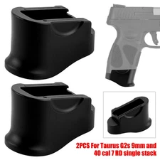 New Grip Extension Adapter for Taurus G2s 9mm .40 Cal Pistol Pinky Rest - 2 Pack