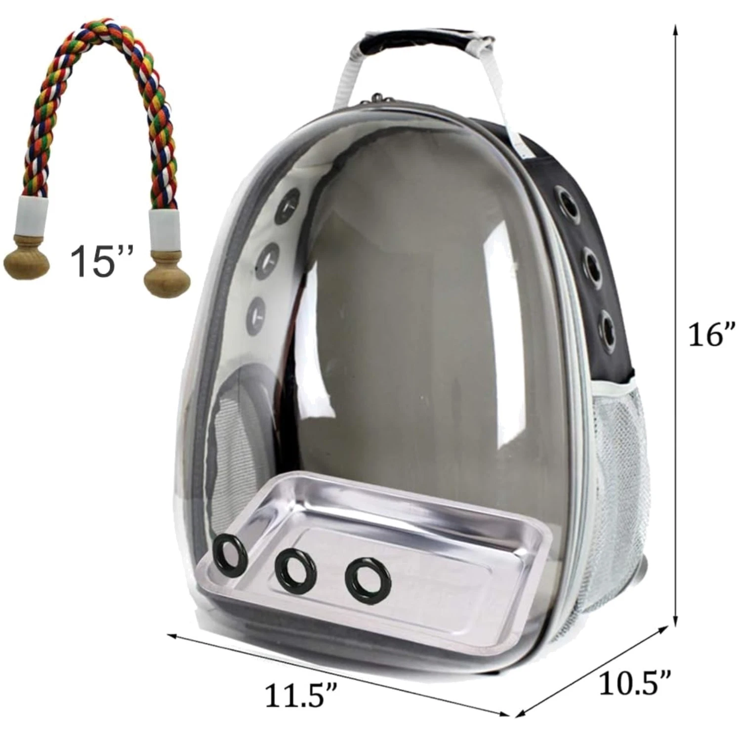 Transparent Bird Travel Cage Backpack for Parrots