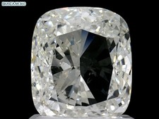 Cushion Cut 1.50 Carat Cert. GIA Natural Mined Diamond Loose H color SI2 clarity 3452.93 per carat