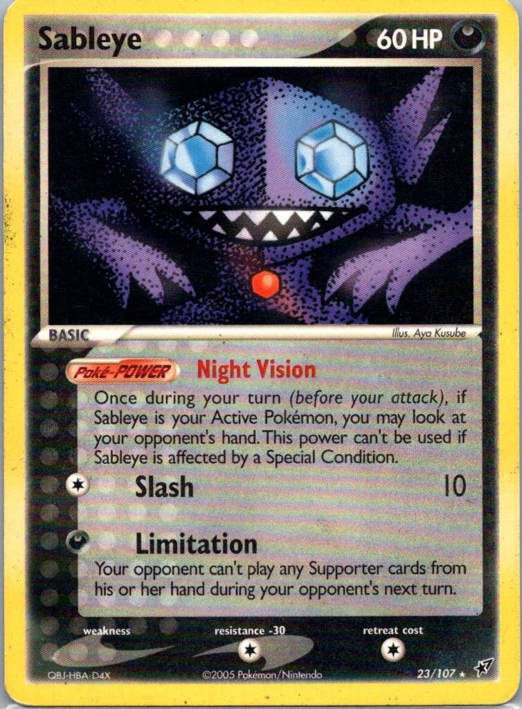 Pokemon TCG Sableye 23/107 Deoxys LP