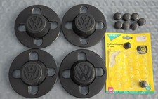 4 Original Volkswagen Nabenabdeckungen/Radkappen für VW Polo/Golf/Jetta -TOP-