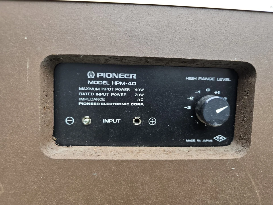 Pioneer HPM 40, coppia SpeakerSystem, 40/20Watt, 8♎️, coppia, anni 70,  - Immagine 3 di 4