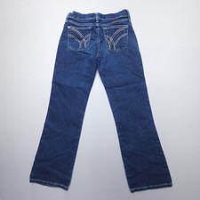 Wrangler Q Baby Ultimate Riding Jeans Youth Girls 12 Dark Wash Bling Western