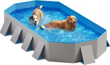 Dog Pool Foldable Dog Pool Pet Swimming Pool Portable Dog Pool 82" Lx46 Wx12 D
