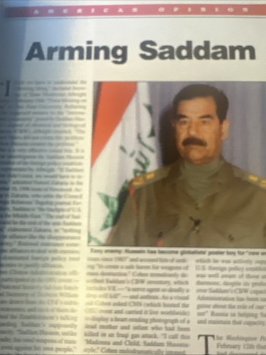NEW AMERICAN MAGAZINE 1998 SADDAM HUSSEIN IMPEACH BILL CLINTON CONSERVATIVE - Picture 11 of 14