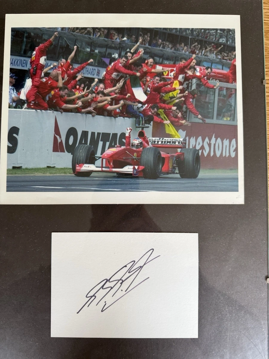 Photo Michael Schumacher Signée à La Main 12×8 – Mercedes F1 – Autographe Original