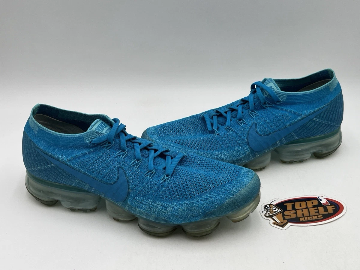 Nike Air VaporMax Flyknit 3 Deep Royal Blue/ Volt Men Sneakers- SZ 10 Nike Air Vapormax Plus Mens Running Shoes Game Royal  main image 3
