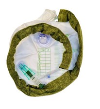 Green Foley Catheter Tube Cover.100 Cotton.
