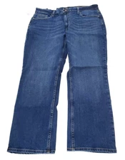 Members Mark Straight Fit Premium Stretch Denim Jeans Mens 36 x 29 Medium Wash