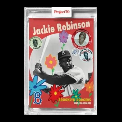 2021-22 Topps Project70 #586 Jackie Robinson Artist Proof Silver Frame #/51