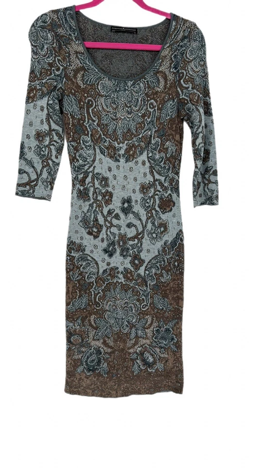 Vestido vaquero tejido Peruvian Connection XS 100 % Pima para mujer Foto 2 de 4