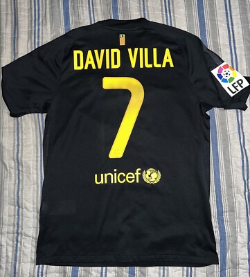 Nike Fc Barcelona David Villa 11/12 Away Jersey Size M (LOOK AT