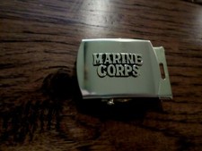 U.S MILITARY MARINE CORPS SOLID BRASS BELT BUCKLE MADE IN THE U.S.A