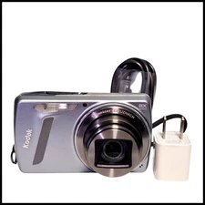 Kodak EasyShare M580 14.0MP Digital Camera - Blue Charger Battery 16 GB SD Card