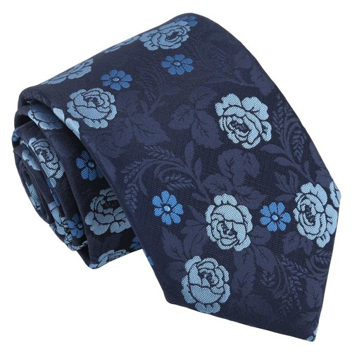 Klassische Herrenkrawatte moderner Stil Blumenmuster Rose formell Hochzeit von DQT - Bild 5 von 25