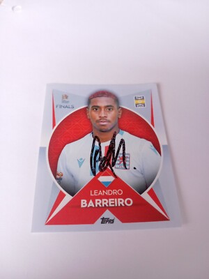 Nations League Sticker signiert Leandro Barreiro Luxemburg NEU 