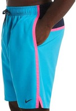 Nike Mens Diverge 9" Contrast Trim Beachwear Board Shorts , Medium