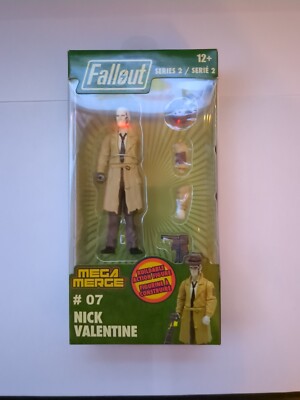 Fallout Nick Valentine #07 Series 2 Buildable Action Figure Mega Merge 2018