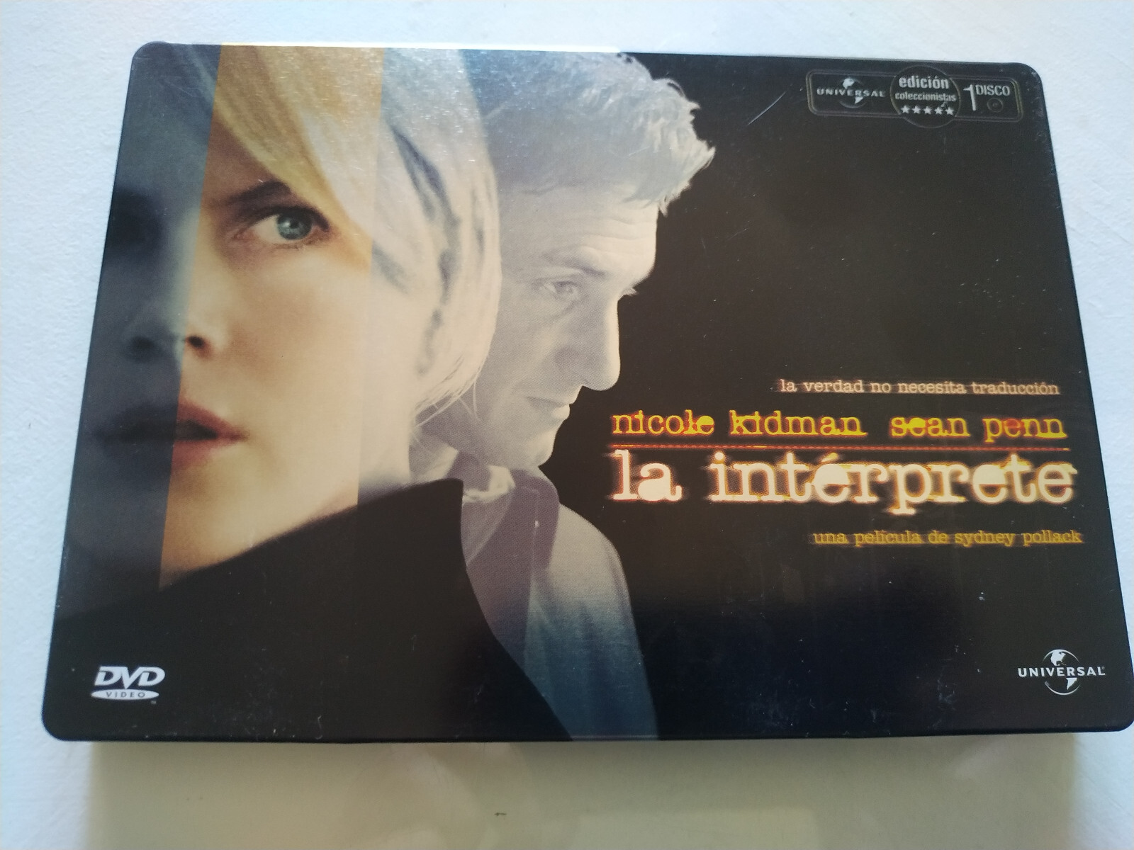 The Interpreter Nicole Kidman Sean Penn DVD Steelbook Spanish Book Region 2 Am