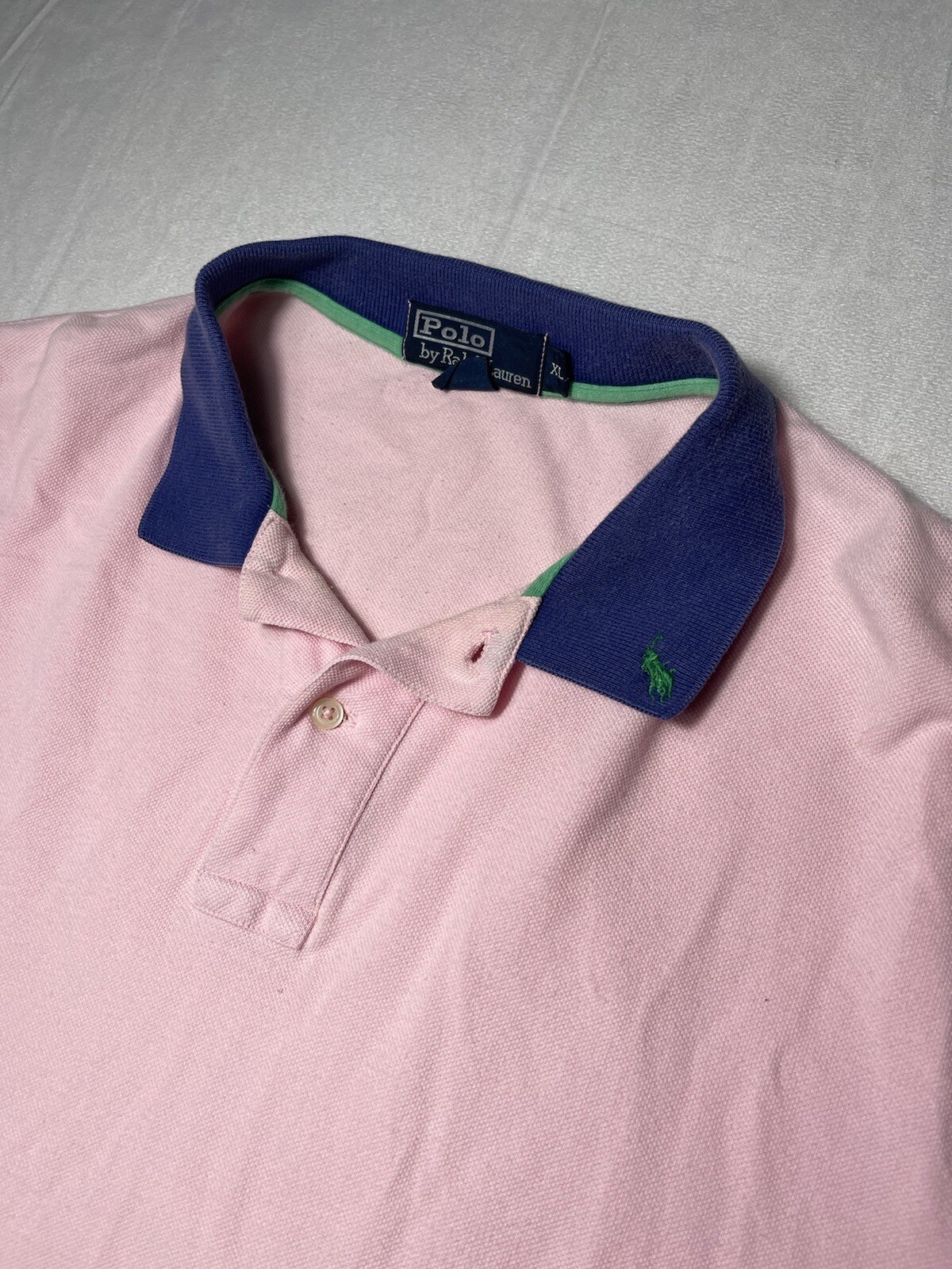 Ralph Lauren camicia uomo XL polo collo pony rosa
