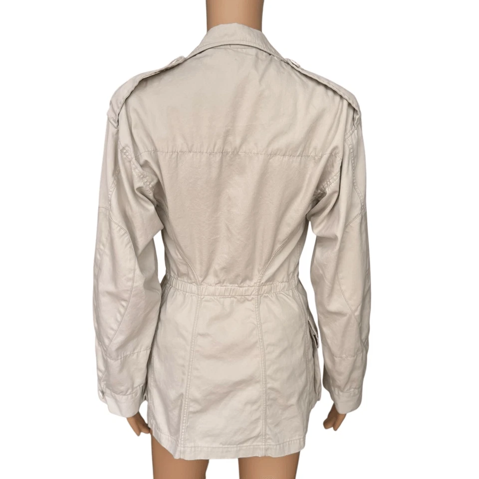 Balenciaga Paris Chaqueta Algodón Beige Doble Cierre Talla 38 o S Foto 3 de 4