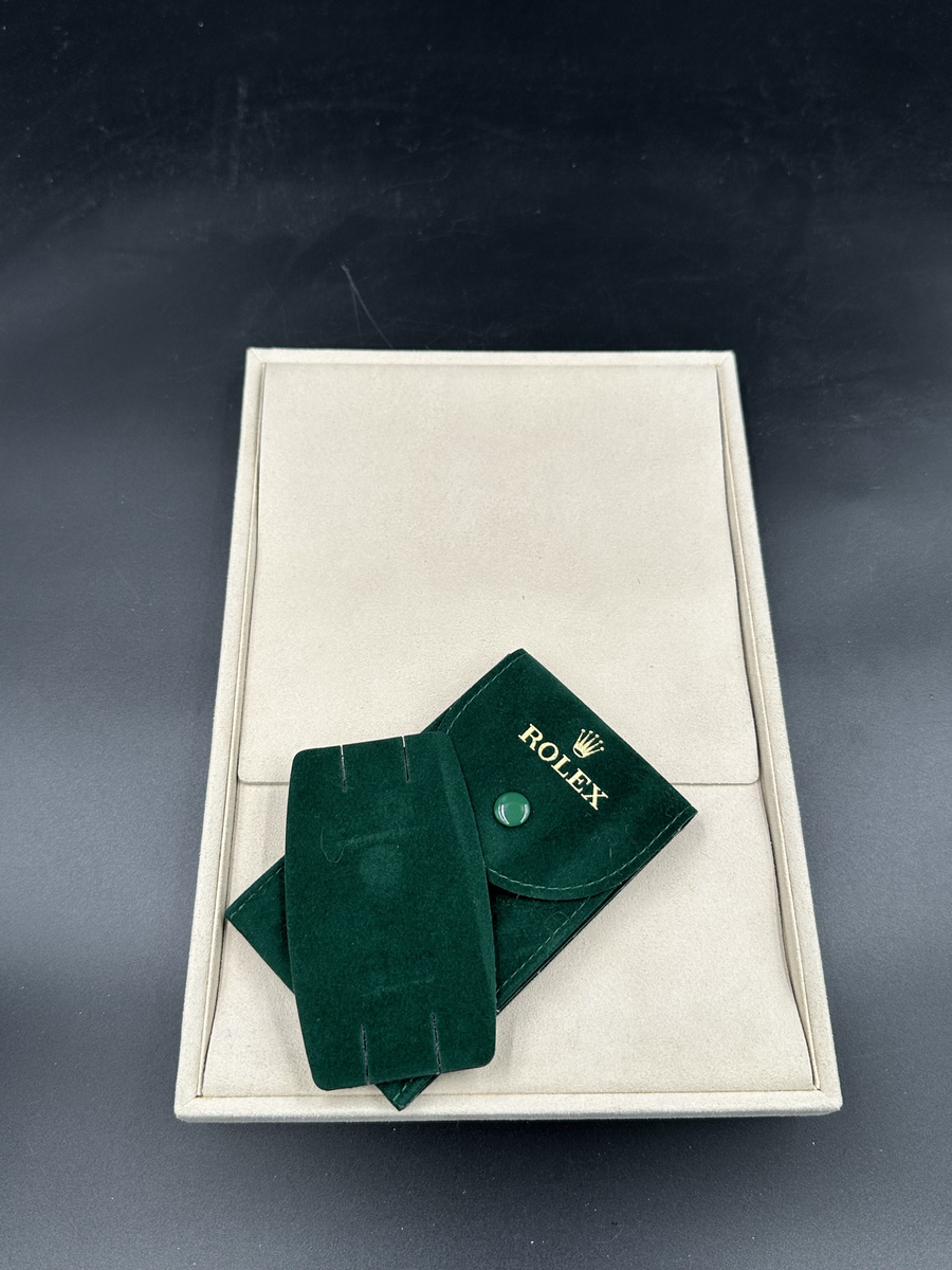3 Rolex Green Velvet Travel/Service Pouch ref 4447844.8064. From