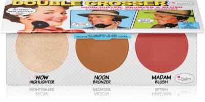 The Balm DOUBLE CROSSER Face Palette (3 shades) Blush, Bronze, Highlight NEU&OVP