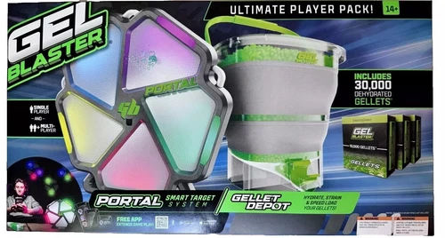 Gel Blaster Portal & Gellet Depot Bundle, Portal Smart Target with 30000 Gellets