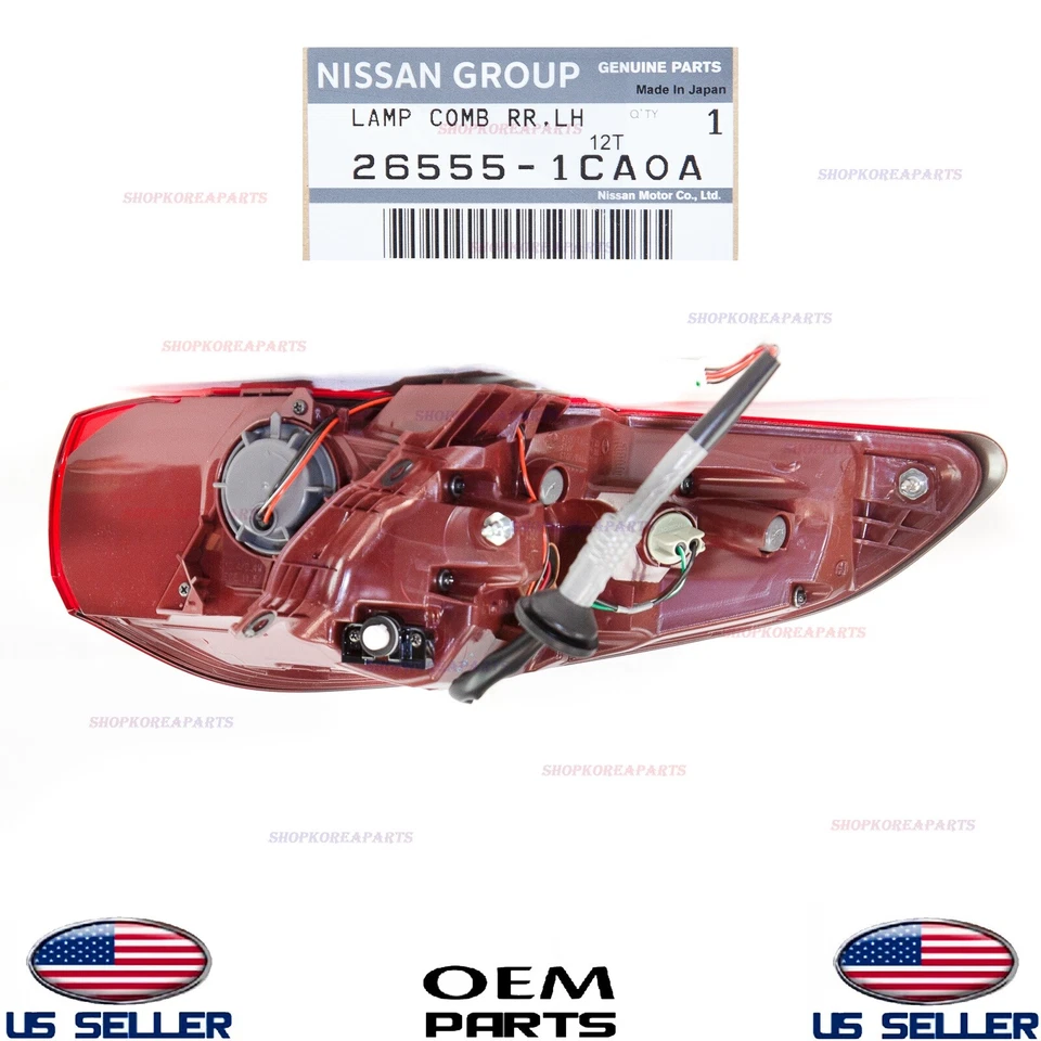 Lámpara trasera exterior genuina lado del conductor izquierdo OEM INFINITI FX35 FX37 FX50 QX70 09-17 Foto 4 de 4