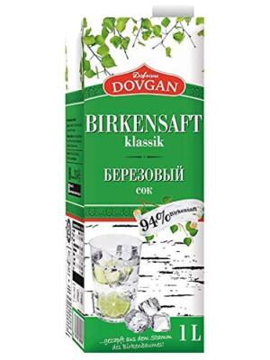 Dovgan Birkensaft klassik 6x 1L Sparpaket Saft aus Birke Juice