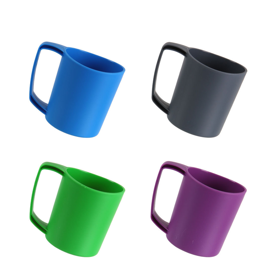 Lifeventure Ellipse Camping Mug, Plate, Bowl, Cutlery 4 colours mix