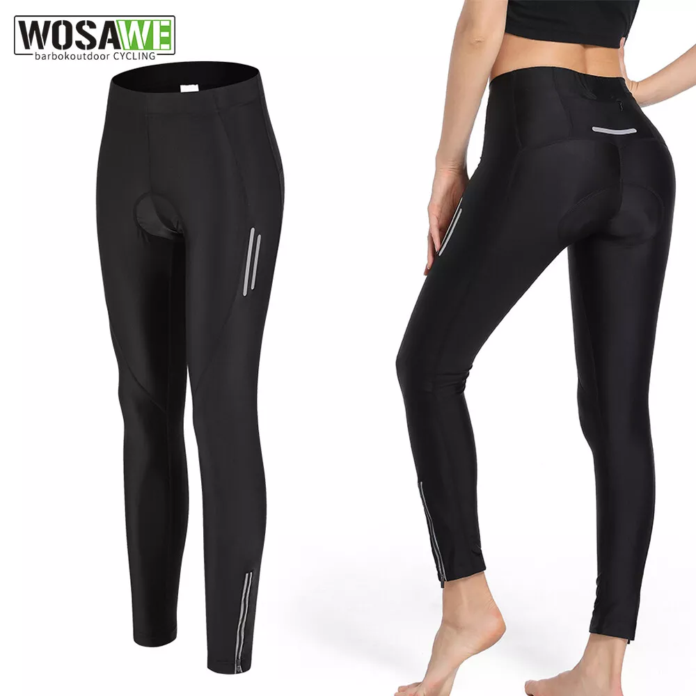 WOSAWE Womens Cycling Pants Ladies 3D Gel Padded Bike Tights