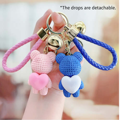Lovely Runner tvN K-Drama Heart Bear Couple Keyring 1+1 Ryu