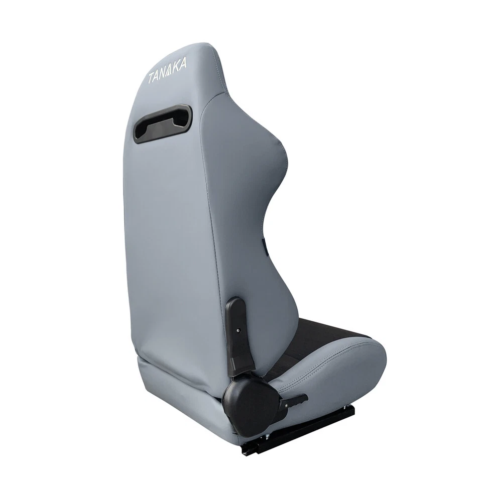 1 PAIR TANAKA GRAY & BLACK RACING SEATS RECLINABLE FOR ISUZU NEW - Image 4 of 4