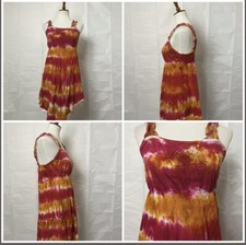 Women's Sundress Beachwear Tie Dye One Size
