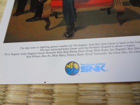 Neo Geo SNK Post card Postcard  lot of  6 set Rare