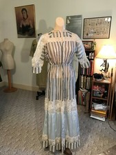 Exquisite Antique 1880's VICTORIAN Wedding Peignoir/Negligee Robe/Wrap