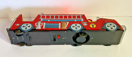 Camión de hojalata Tarheel del Departamento de Bomberos Japón 16" a batería. reparación o repuestos - Imagen 5 de 5