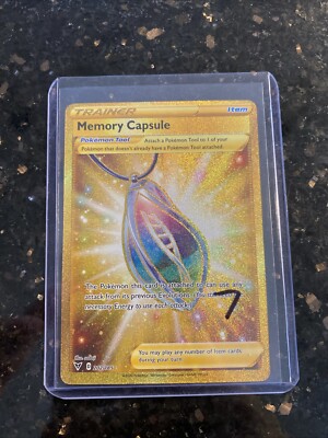 Pokemon Gold Memory Capsule #202/185 Vivid Voltage Secret Rare Holo NM/Mint
