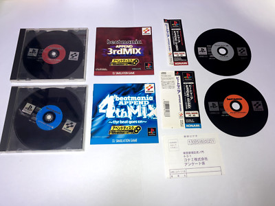 Beat Mania Apend 3rd + 4th :w/2 Discs Sony PlayStation 1 PS KONAMI Japan import