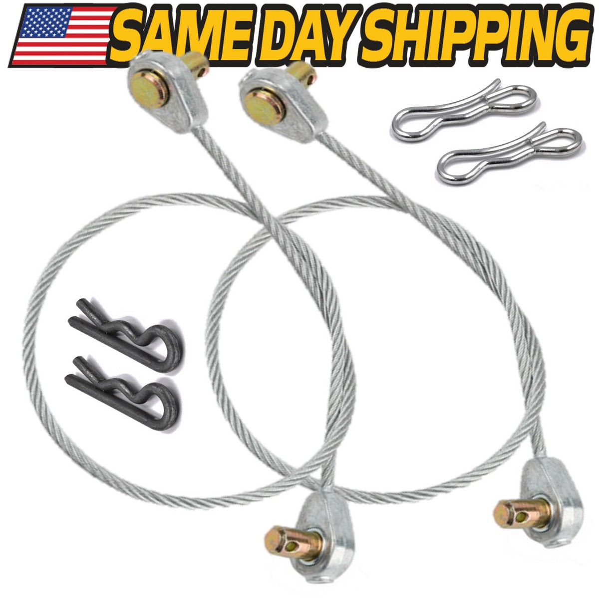 2 Pack) 746-0968 Deck Lift Cable fits Cub Cadet MTD Troy-Bilt