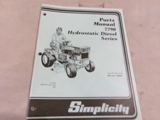 SIMPLICITY PARTS MANUAL 7790 HYDROSTATIC DIESEL SERIES