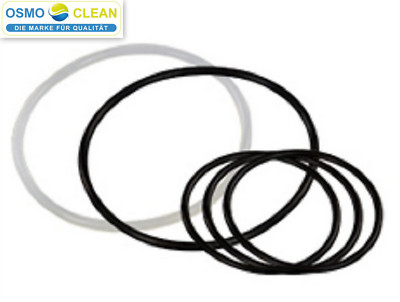 6 x Dichtung Filtergehäuse Osmoclean f. 600 GPD / 800 GPD Filter Dichtungsgummis