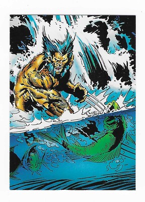 1992 Wolverine from then till now Series 2 Marvel Card #11 Wild Beast
