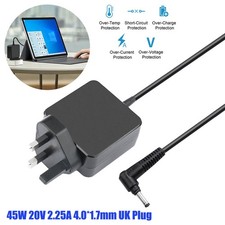 Image of For LENOVO ADL45WCD Laptop AC Adapter Charger Power Supply UK Plug 20V 2.25A 45W