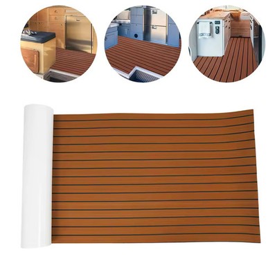 Teak EVA Schaum Deck Teppich Bodenbelag Matte Bootsdeck Boot Kajak 240x60/90cm