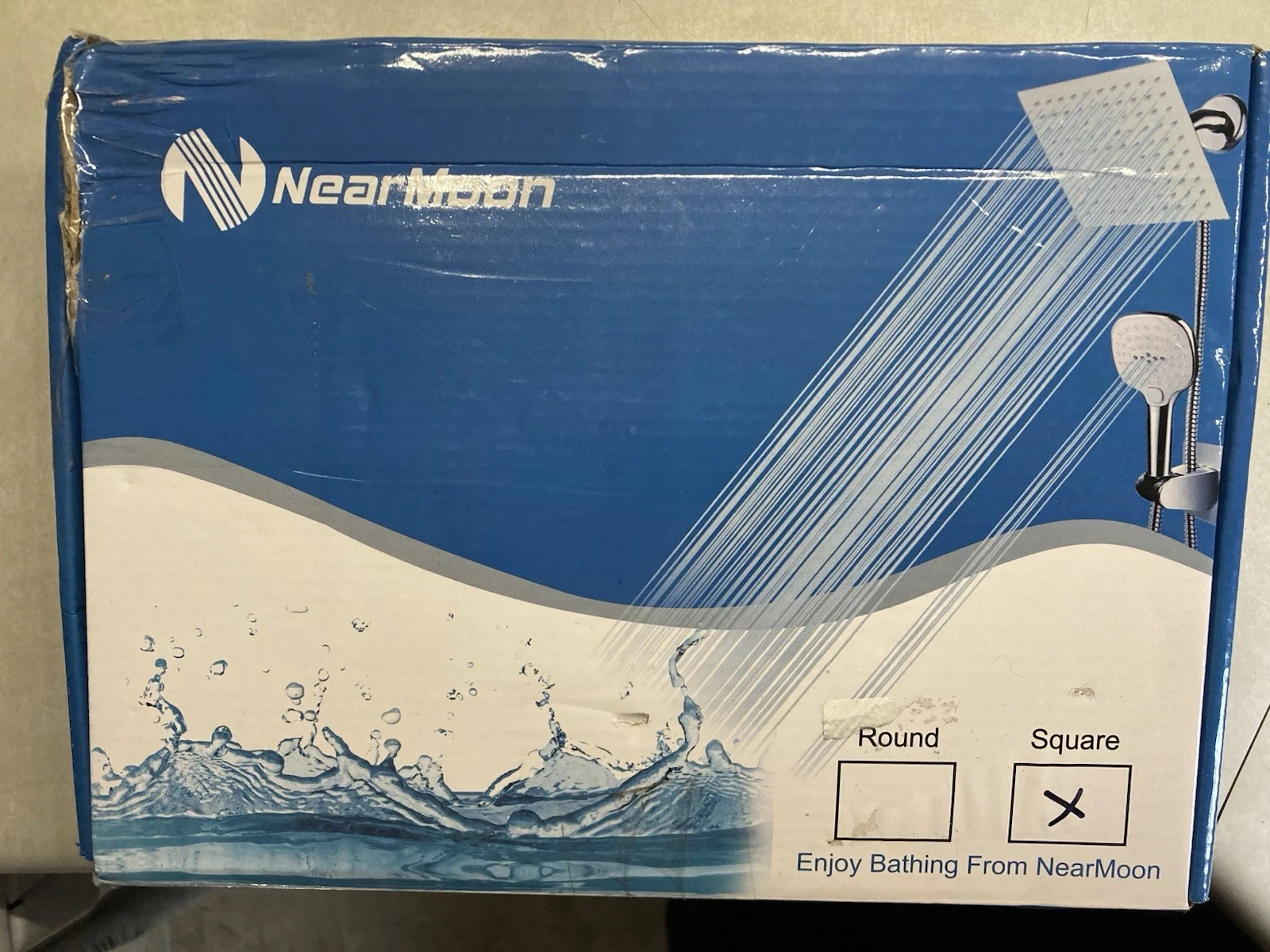 NearMoon Rain Shower Head with Hose, 8 Inch-Matte Black- Fast Free Shipping!!!